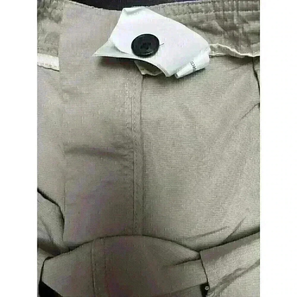 Quiksilver Waterman Shorts Mens 40 Khaki Tan Cargo Nylon Stretch Pockets Tech - Picture 10 of 10